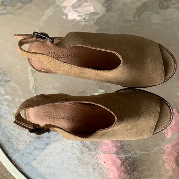 Madewell The Cary Sandal suede slingback - Picture 7 of 11